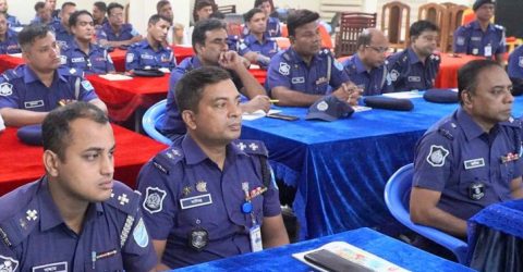 আসন্ন জাতীয় সংসদ নির্বাচন উপলক্ষে পুলিশের দক্ষতা ও সক্ষমতা বৃদ্ধি সংক্রান্ত প্রশিক্ষণ