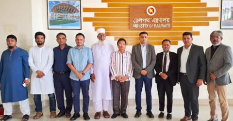 মেট্রোরেল ও চাষাঢ়া আন্ডারপাস নির্মাণে রেলওয়ে ভবনে বৈঠক